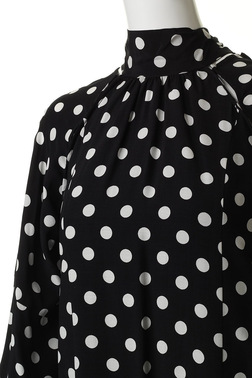 【メゾンスペシャル/MAISON SPECIAL】の2WAY Sleeve Dot One-Piece/2WAYスリーブドットワンピース 人気、トレンドファッション・服の通販 founy(ファニー) 　ファッション　Fashion　レディースファッション　Fashion for Women　ワンピース　Dresses　チュニック　Tunic Tops & Dresses　おすすめ　Recommended / Our Picks　スタンド　Stand Collar, Upright Stand　スラックス　Slacks, Dress Pants　チュニック　Tunic, Long Top　デニム　Denim, Jeans Material　ドット　Polka Dot, Dot Pattern　ドレス　Dress, One-Piece　ボトム　Bottoms, Lower Wear　リボン　Ribbon, Bow　ロング　Long, Long-Length　other-5|ID: prp329100004918513 ipo3291000000036891000