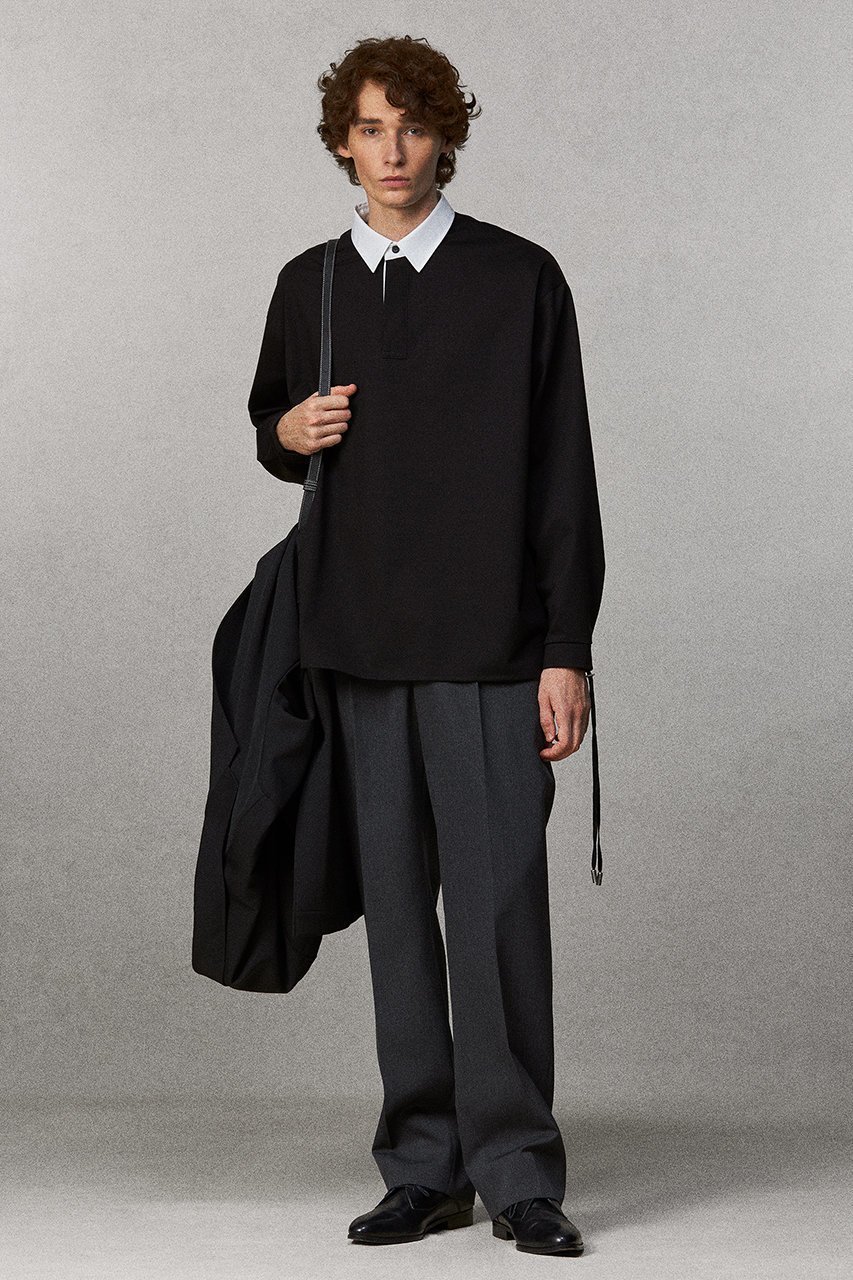 【ザ リラクス/THE RERACS / MEN】の【MEN】ロングスリーブクレリックポロシャツ 人気、トレンドファッション・服の通販 founy(ファニー) 　ファッション　Fashion　メンズファッション　Fashion for Men　ジャケット　Jacket, Outerwear　バランス　Balance, Style Balance　ポロシャツ　Polo Shirt, Collared Tee　モダン　Modern, Contemporary　エレガント 上品　Elegant　other-6|ID: prp329100004918524 ipo3291000000036891555