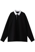 【ザ リラクス/THE RERACS / MEN】の【MEN】ロングスリーブクレリックポロシャツ ブラック|ID: prp329100004918524 ipo3291000000037237209