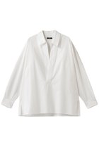 【イレーヴ/YLEVE】のコットン シルク タイプライター スキッパー シャツ 人気、トレンドファッション・服の通販 founy(ファニー) ファッション Fashion レディースファッション Fashion for Women トップス・カットソー Cut & Sew Tops シャツ・ブラウス・オフィスカジュアル Elegant Blouses & Button-Ups シルク Silk, 100% Silk スキッパー Skipper, Open Collar スリーブ Sleeve, Long Sleeve / Short Sleeve タイプライター Typewriter Fabric, Crisp Cotton ロング Long, Long-Length thumbnail ホワイト|ID: prp329100004918525 ipo3291000000036891591