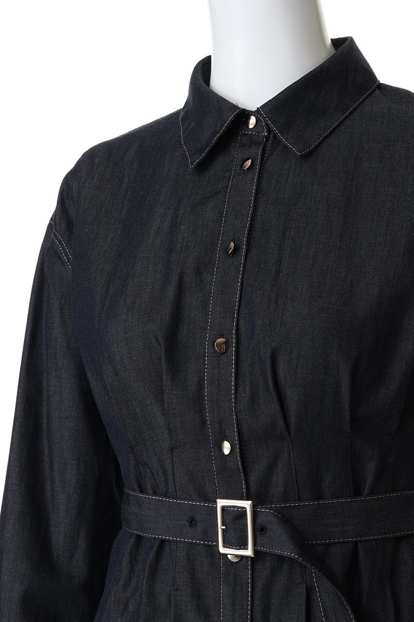 【アナイ/ANAYI】のライトデニムタックシャツワンピース 人気、トレンドファッション・服の通販 founy(ファニー) 　ファッション　Fashion　レディースファッション　Fashion for Women　ワンピース　Dresses　シャツワンピース / 1枚で着映えコーデ　Shirt Dresses　チュニック　Tunic Tops & Dresses　インディゴ　Indigo Denim　チュニック　Tunic, Long Top　デニム　Denim, Jeans Material　フィット　Fit, Slim Fit　フレア　Flare, Flared　ロング　Long, Long-Length　other-5|ID: prp329100004918543 ipo3291000000036891898