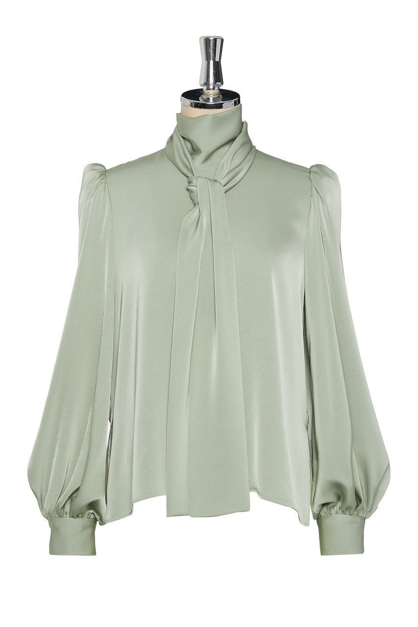 【デイジーリン/DAISY LIN】のBlouse Daisy Elegant Ribbon 人気、トレンドファッション・服の通販 founy(ファニー) 　ファッション　Fashion　レディースファッション　Fashion for Women　トップス・カットソー　Cut & Sew Tops　シャツ・ブラウス・オフィスカジュアル　Elegant Blouses & Button-Ups　アンティーク　Antique-Inspired　インナー　Innerwear　エレガント 上品　Elegant　カフス　Cuff Design　ジャケット　Jacket, Outerwear　スリーブ　Sleeve, Long Sleeve / Short Sleeve　チュール　Tulip, Tulip Motif　パウダー　Powder, Soft Tone　リボン　Ribbon, Bow　ループ　Loop, Loop Knit　ロング　Long, Long-Length　再入荷　Restock / Back in Stock　 other-1|ID: prp329100004918550 ipo3291000000036892071