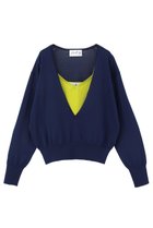 【マルティニーク/martinique】の【l heritage martinique】深Vプルオーバーツインセット ネイビー|ID: prp329100004918551 ipo3291000000036892093