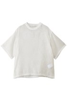 【カナコ サカイ/KANAKO SAKAI】のシアー ジャカード Tシャツ 人気、トレンドファッション・服の通販 founy(ファニー) ファッション Fashion レディースファッション Fashion for Women トップス・カットソー Cut & Sew Tops シャツ・ブラウス・オフィスカジュアル Elegant Blouses & Button-Ups ロングTシャツ・Tシャツ Longline T-Shirts & Tees インナー Innerwear サロペット Overalls, Salopette シアー Sheer, See-Through ショート Short, Short Length ジャカード／ジャガード Jacquard, Woven Pattern スリーブ Sleeve, Long Sleeve / Short Sleeve ハーフ Half, Half-Length 夏 Summer 春 Spring S/S・春夏 SS, Spring/Summer, Warm Season thumbnail ホワイト|ID: prp329100004918563 ipo3291000000036892228