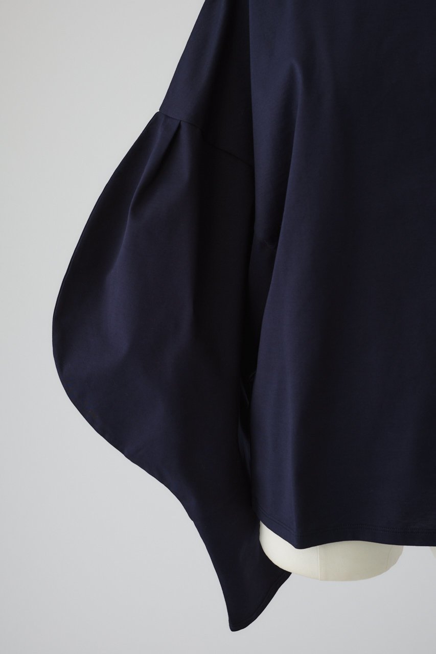 【リムアーク/RIM.ARK】のCurved line cotton tops/トップス 人気、トレンドファッション・服の通販 founy(ファニー) 　ファッション　Fashion　レディースファッション　Fashion for Women　トップス・カットソー　Cut & Sew Tops　シャツ・ブラウス・オフィスカジュアル　Elegant Blouses & Button-Ups　ロングTシャツ・Tシャツ　Longline T-Shirts & Tees　カットソー・ベーシックTシャツ　Cut-and-Sewn Tops / Stretch Tees & Basics　カットソー　Cut and Sewn Top　カリフォルニア　California, Cali Style　スペシャル　Special, Limited Edition　スリーブ　Sleeve, Long Sleeve / Short Sleeve　ダメージ　Distressed, Destroyed　デニム　Denim, Jeans Material　バランス　Balance, Style Balance　ロング　Long, Long-Length　エレガント 上品　Elegant　再入荷　Restock / Back in Stock　other-8|ID: prp329100004918565 ipo3291000000036892282