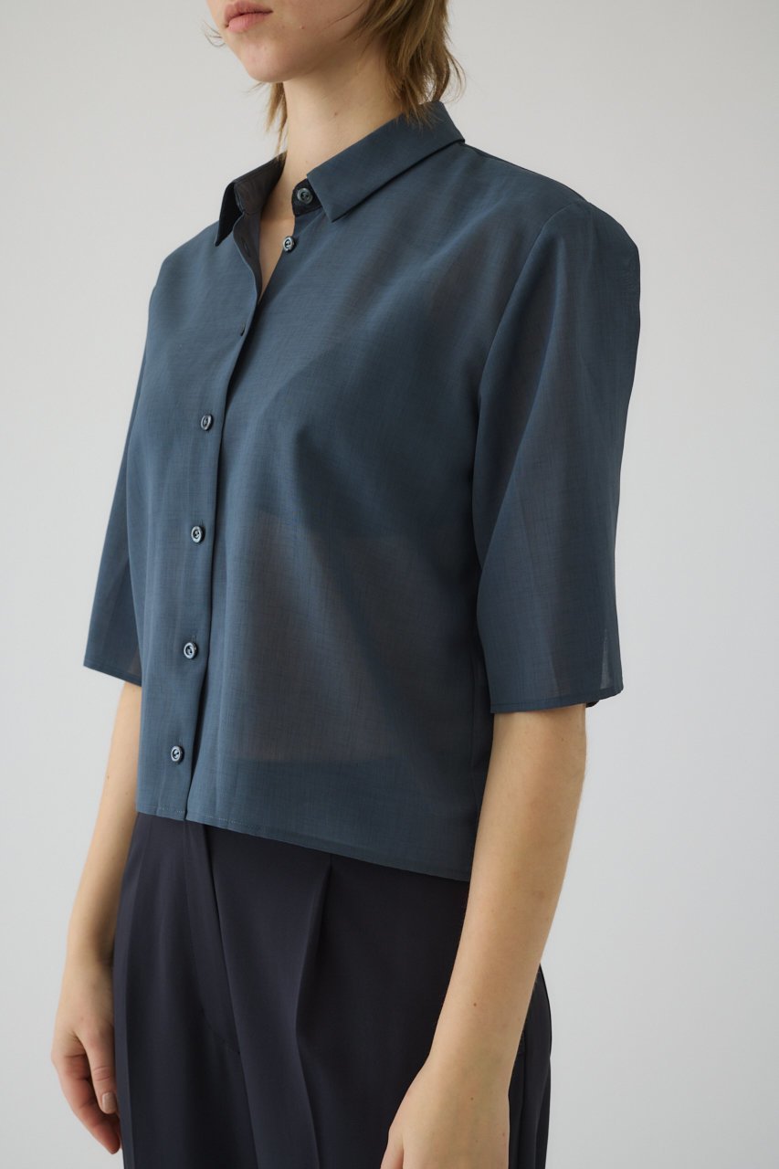 【リムアーク/RIM.ARK】のHidden detail box shirt/シャツ 人気、トレンドファッション・服の通販 founy(ファニー) 　ファッション　Fashion　レディースファッション　Fashion for Women　トップス・カットソー　Cut & Sew Tops　シャツ・ブラウス・オフィスカジュアル　Elegant Blouses & Button-Ups　おすすめ　Recommended / Our Picks　コンパクト　Compact, Small Size　シアー　Sheer, See-Through　シンプル　Simple, Minimal　スラックス　Slacks, Dress Pants　スリーブ　Sleeve, Long Sleeve / Short Sleeve　マニッシュ　Mannish, Boyish　レース　Lace, Lace Fabric　ロング　Long, Long-Length　other-3|ID: prp329100004918566 ipo3291000000036892291