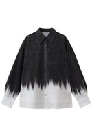 【メゾンスペシャル/MAISON SPECIAL】のFlocky Denim Shirt/フロッキーデニムシャツ 人気、トレンドファッション・服の通販 founy(ファニー) ファッション Fashion レディースファッション Fashion for Women トップス・カットソー Cut & Sew Tops シャツ・ブラウス・オフィスカジュアル Elegant Blouses & Button-Ups おすすめ Recommended / Our Picks クール Cool, Chic グラデーション Gradient, Ombre ストライプ Stripe, Striped Pattern スリーブ Sleeve, Long Sleeve / Short Sleeve セットアップ Set-Up, Coordinated Outfit デニム Denim, Jeans Material ロング Long, Long-Length |ID:prp329100004918583