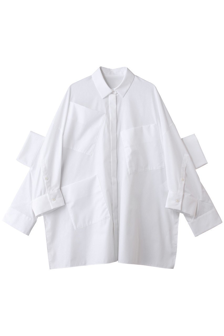 【エンフォルド/ENFOLD】のMANY CUFEF SHIRT 人気、トレンドファッション・服の通販 founy(ファニー) 　ファッション　Fashion　レディースファッション　Fashion for Women　トップス・カットソー　Cut & Sew Tops　シャツ・ブラウス・オフィスカジュアル　Elegant Blouses & Button-Ups　カフス　Cuff Design　スリーブ　Sleeve, Long Sleeve / Short Sleeve　ビッグ　Big, Oversized　ポケット　Pocket, Pocket Detail　ロング　Long, Long-Length　エレガント 上品　Elegant　 other-1|ID: prp329100004918592 ipo3291000000036892657