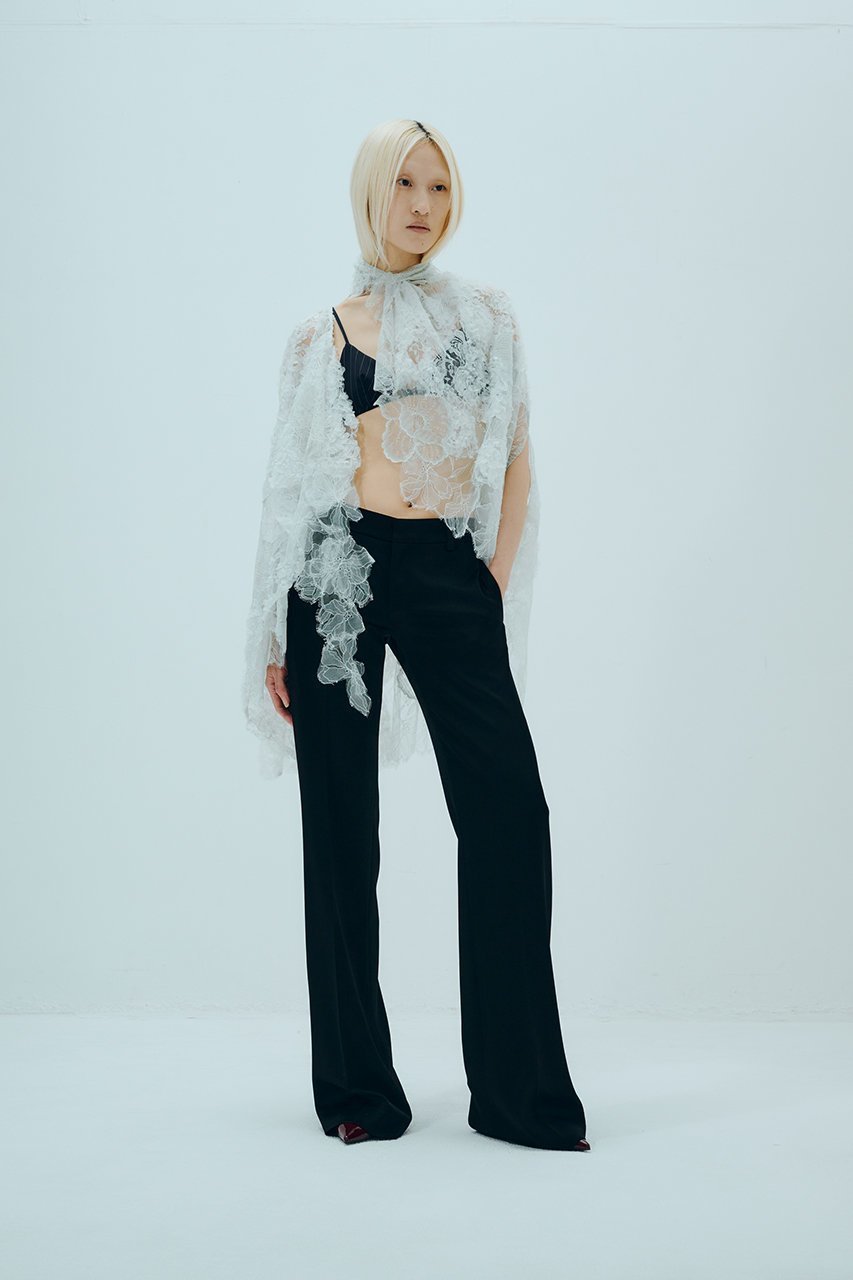 【カナコ サカイ/KANAKO SAKAI】のレース パッチワーク ケープ 人気、トレンドファッション・服の通販 founy(ファニー) 　ファッション　Fashion　レディースファッション　Fashion for Women　トップス・カットソー　Cut & Sew Tops　シャツ・ブラウス・オフィスカジュアル　Elegant Blouses & Button-Ups　エレガント 上品　Elegant　スリーブ　Sleeve, Long Sleeve / Short Sleeve　デニム　Denim, Jeans Material　ドレス　Dress, One-Piece　パッチワーク　Patchwork, Mixed Fabric　レース　Lace, Lace Fabric　ロング　Long, Long-Length　other-7|ID: prp329100004918599 ipo3291000000036892755