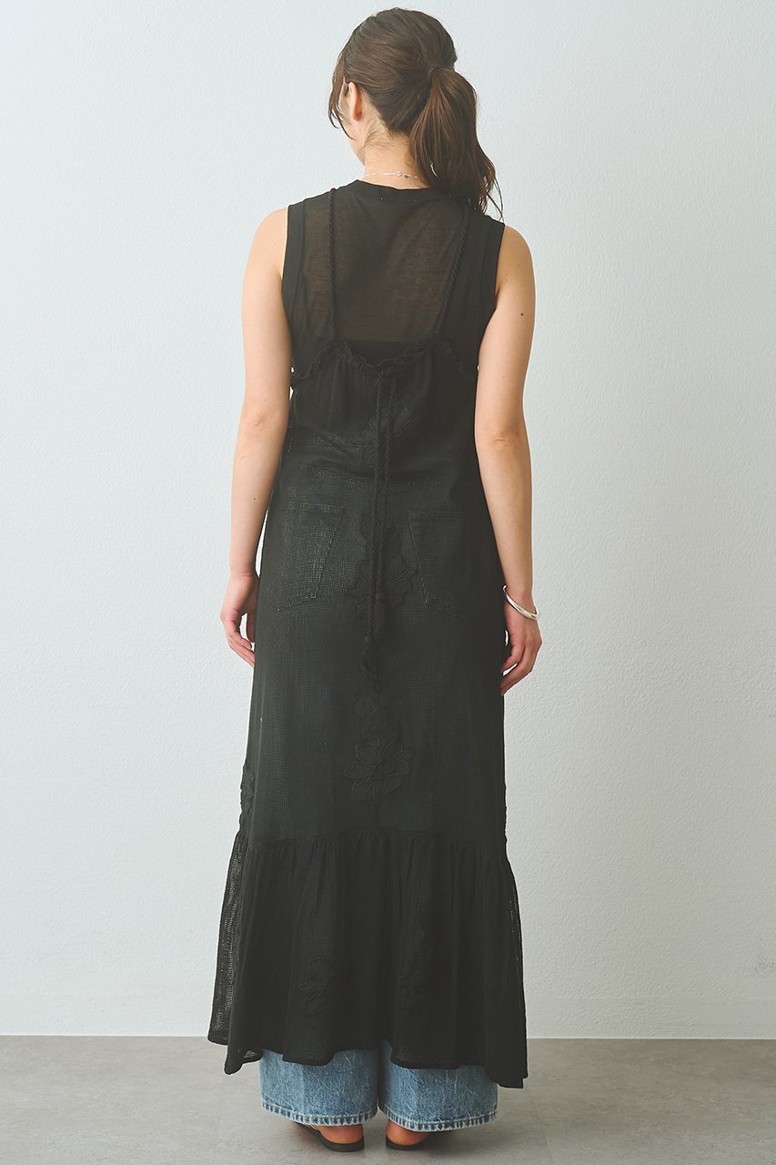 【ウィムガゼット/Whim Gazette】のメッシュレースワンピース 人気、トレンドファッション・服の通販 founy(ファニー) 　ファッション　Fashion　レディースファッション　Fashion for Women　ワンピース　Dresses　チュニック　Tunic Tops & Dresses　インド　Indian Textile　キャミソール　Camisole, Spaghetti Strap Top　チュニック　Tunic, Long Top　フリル　Frill, Ruffle　メッシュ　Mesh, Net Fabric　モダン　Modern, Contemporary　ロング　Long, Long-Length　エレガント 上品　Elegant　other-3|ID: prp329100004918600 ipo3291000000036892784