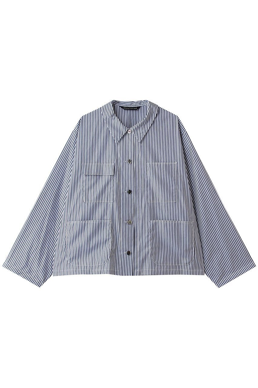 【ミズイロ インド/mizuiro ind】のstripe coverall カバーオール インテリア・キッズ・メンズ・レディースファッション・服の通販 founy(ファニー) ファッション Fashion レディースファッション Fashion for Women トップス・カットソー Cut & Sew Tops シャツ・ブラウス・オフィスカジュアル Elegant Blouses & Button-Ups おすすめ Recommended / Our Picks ストライプ Stripe, Striped Pattern スリーブ Sleeve, Long Sleeve / Short Sleeve フロント Front, Front Design ポケット Pocket, Pocket Detail マニッシュ Mannish, Boyish ロング Long, Long-Length ワイド Wide, Wide Fit navy|ID: prp329100004918601 ipo3291000000036892867