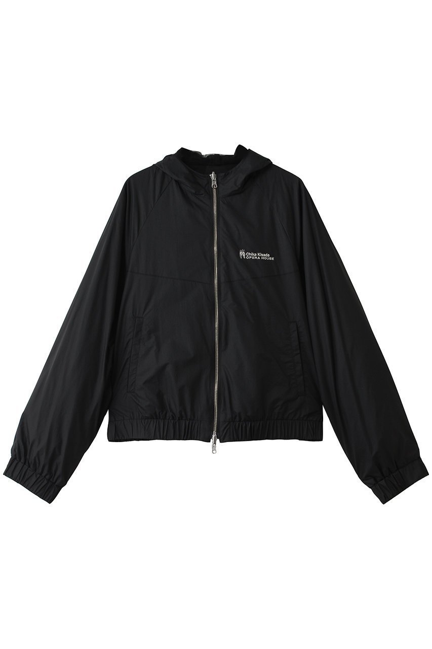 【チカ キサダ/CHIKA KISADA】のOPEEA HOUSE リバーシブル チュール ナイロン フーディーブルゾン インテリア・キッズ・メンズ・レディースファッション・服の通販 founy(ファニー) 　ファッション　Fashion　レディースファッション　Fashion for Women　アウター　Coat / Outerwear Collection　ブルゾンジャケット・スポーティアウター　Blouson Jackets　トップス・カットソー　Cut & Sew Tops　シャツ・ブラウス・オフィスカジュアル　Elegant Blouses & Button-Ups　レディースパーカー・カジュアルフーディー　Casual Hoodies & Sweatshirts　ロングTシャツ・Tシャツ　Longline T-Shirts & Tees　スウェット・クルーネックトップス　Sweatshirts & Crewnecks / Relaxed Fit Sweat Tops　カットソー・ベーシックTシャツ　Cut-and-Sewn Tops / Stretch Tees & Basics　スポーティ　Sporty, Casual Athletic　スリーブ　Sleeve, Long Sleeve / Short Sleeve　チュール　Tulip, Tulip Motif　フェミニン　Feminine, Girly　リバーシブル　Reversible, Two-Sided　ロング　Long, Long-Length　夏　Summer　春　Spring　S/S・春夏　SS, Spring/Summer, Warm Season　ブラック|ID: prp329100004918606 ipo3291000000036893046