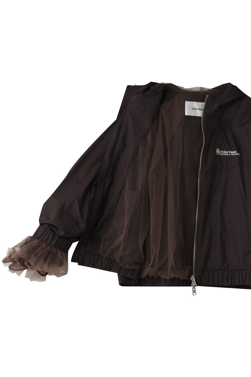 【チカ キサダ/CHIKA KISADA】のOPEEA HOUSE リバーシブル チュール ナイロン フーディーブルゾン 人気、トレンドファッション・服の通販 founy(ファニー) 　ファッション　Fashion　レディースファッション　Fashion for Women　アウター　Coat / Outerwear Collection　ブルゾンジャケット・スポーティアウター　Blouson Jackets　トップス・カットソー　Cut & Sew Tops　シャツ・ブラウス・オフィスカジュアル　Elegant Blouses & Button-Ups　レディースパーカー・カジュアルフーディー　Casual Hoodies & Sweatshirts　ロングTシャツ・Tシャツ　Longline T-Shirts & Tees　スウェット・クルーネックトップス　Sweatshirts & Crewnecks / Relaxed Fit Sweat Tops　カットソー・ベーシックTシャツ　Cut-and-Sewn Tops / Stretch Tees & Basics　スポーティ　Sporty, Casual Athletic　スリーブ　Sleeve, Long Sleeve / Short Sleeve　チュール　Tulip, Tulip Motif　フェミニン　Feminine, Girly　リバーシブル　Reversible, Two-Sided　ロング　Long, Long-Length　夏　Summer　春　Spring　S/S・春夏　SS, Spring/Summer, Warm Season　other-7|ID: prp329100004918606 ipo3291000000036893056