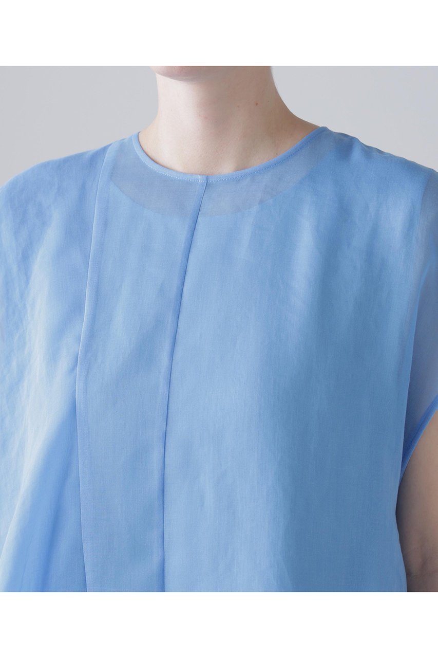 【アドーア/ADORE】のソフトオーガンジーワンピース 人気、トレンドファッション・服の通販 founy(ファニー) 　ファッション　Fashion　レディースファッション　Fashion for Women　ワンピース　Dresses　チュニック　Tunic Tops & Dresses　アシンメトリー　Asymmetrical Style　オーガンジー　Organza Fabric　シアー　Sheer, See-Through　タフタ　Taffeta, Structured Fabric　チュニック　Tunic, Long Top　ドレープ　Drape, Draping Fabric　フォーマル　Formal, Dressy　ラッフル　Ruffle, Frill　ロング　Long, Long-Length　other-5|ID: prp329100004918631 ipo3291000000036893491