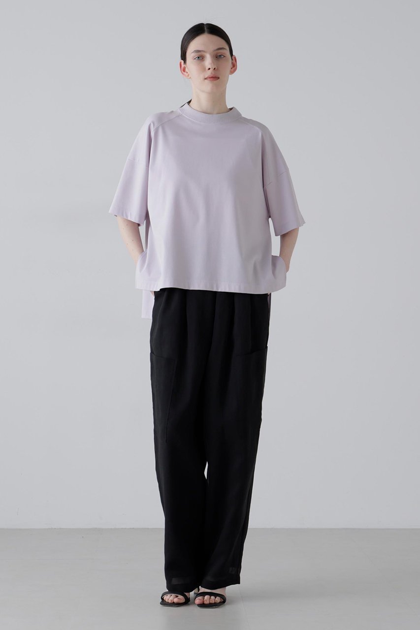 【アドーア/ADORE】のハイゲージコンパクトジャージー半袖 人気、トレンドファッション・服の通販 founy(ファニー) 　ファッション　Fashion　レディースファッション　Fashion for Women　トップス・カットソー　Cut & Sew Tops　シャツ・ブラウス・オフィスカジュアル　Elegant Blouses & Button-Ups　ロングTシャツ・Tシャツ　Longline T-Shirts & Tees　カットソー・ベーシックTシャツ　Cut-and-Sewn Tops / Stretch Tees & Basics　なめらか　Smooth, Silky Texture　ショート　Short, Short Length　スリーブ　Sleeve, Long Sleeve / Short Sleeve　半袖　Short Sleeve, Half Sleeve　other-2|ID: prp329100004918632 ipo3291000000036893503