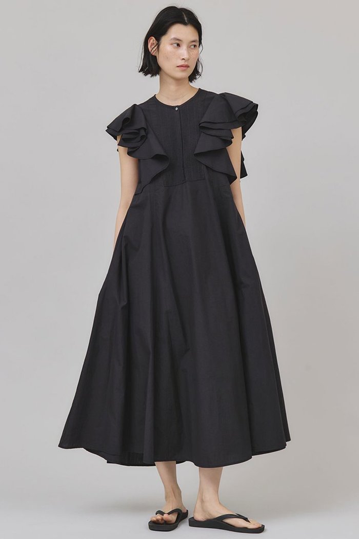 【カレンソロジー/Curensology】のポプリンラッフルワンピース インテリア・キッズ・メンズ・レディースファッション・服の通販 founy(ファニー) https://founy.com/ ファッション Fashion レディースファッション Fashion for Women ワンピース Dresses チュニック Tunic Tops & Dresses インド Indian Textile チュニック Tunic, Long Top バランス Balance, Style Balance ラッフル Ruffle, Frill ロング Long, Long-Length |ID: prp329100004918643 ipo3291000000036893674