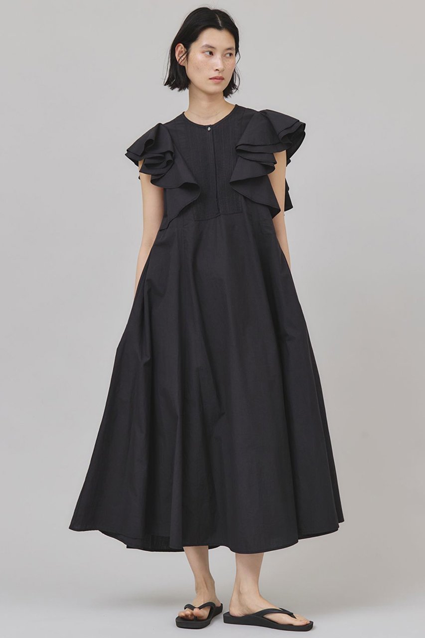 【カレンソロジー/Curensology】のポプリンラッフルワンピース 人気、トレンドファッション・服の通販 founy(ファニー) 　ファッション　Fashion　レディースファッション　Fashion for Women　ワンピース　Dresses　チュニック　Tunic Tops & Dresses　インド　Indian Textile　チュニック　Tunic, Long Top　バランス　Balance, Style Balance　ラッフル　Ruffle, Frill　ロング　Long, Long-Length　 other-1|ID: prp329100004918643 ipo3291000000036893674