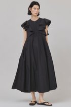 【カレンソロジー/Curensology】のポプリンラッフルワンピース 人気、トレンドファッション・服の通販 founy(ファニー) ファッション Fashion レディースファッション Fashion for Women ワンピース Dresses チュニック Tunic Tops & Dresses インド Indian Textile チュニック Tunic, Long Top バランス Balance, Style Balance ラッフル Ruffle, Frill ロング Long, Long-Length thumbnail ブラック|ID: prp329100004918643 ipo3291000000036893675