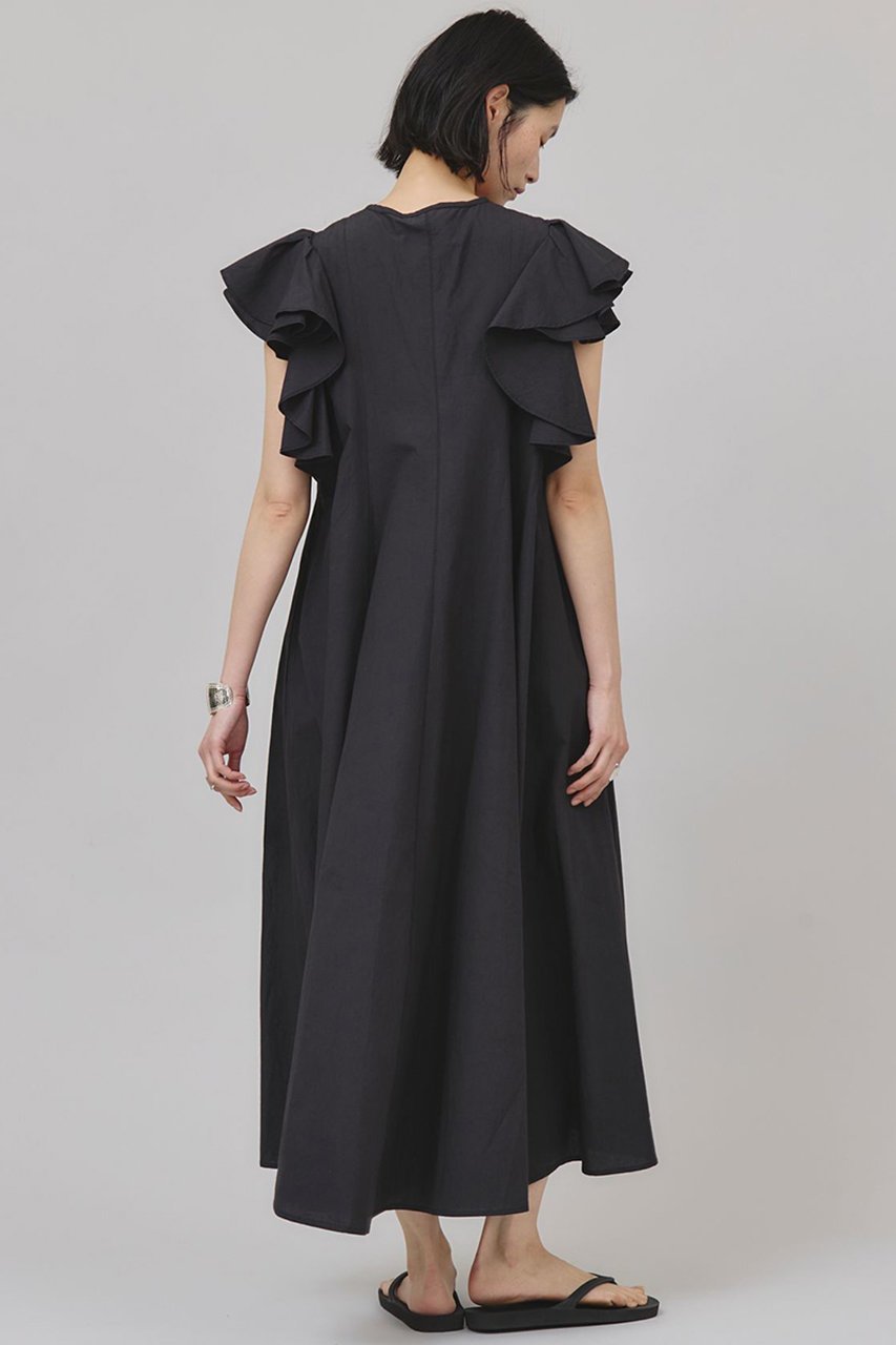 【カレンソロジー/Curensology】のポプリンラッフルワンピース 人気、トレンドファッション・服の通販 founy(ファニー) 　ファッション　Fashion　レディースファッション　Fashion for Women　ワンピース　Dresses　チュニック　Tunic Tops & Dresses　インド　Indian Textile　チュニック　Tunic, Long Top　バランス　Balance, Style Balance　ラッフル　Ruffle, Frill　ロング　Long, Long-Length　other-4|ID: prp329100004918643 ipo3291000000036893680