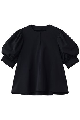 【ランバン オン ブルー/LANVIN en Bleu】 ツイルギャザースリーブブラウス大人の最旬トレンドファッション＆コーディネート founy(ファウニー) ファッション Fashion レディースファッション Fashion for Women トップス・カットソー Cut & Sew Tops シャツ・ブラウス・オフィスカジュアル Elegant Blouses & Button-Ups おすすめ Recommended / Our Picks ギャザー Gathered, Ruffled ショート Short, Short Length シンプル Simple, Minimal スリーブ Sleeve, Long Sleeve / Short Sleeve セットアップ Set-Up, Coordinated Outfit フェミニン Feminine, Girly フレア Flare, Flared エレガント 上品 Elegant |ID:prp329100004918672