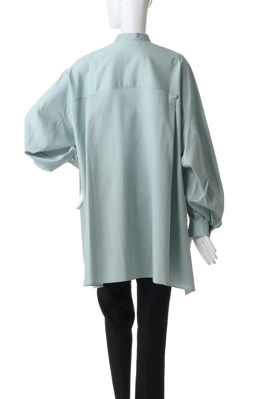 【グラフペーパー/Graphpaper】のSilicon Poplin Deep Slit Band Collar Shirt 人気、トレンドファッション・服の通販 founy(ファニー) ファッション Fashion レディースファッション Fashion for Women トップス・カットソー Cut & Sew Tops シャツ・ブラウス・オフィスカジュアル Elegant Blouses & Button-Ups なめらか Smooth, Silky Texture シルク Silk, 100% Silk スリット Slit, Slit Detail スリーブ Sleeve, Long Sleeve / Short Sleeve バランス Balance, Style Balance ロング Long, Long-Length エレガント 上品 Elegant other-4|ID: prp329100004918683 ipo3291000000036894211