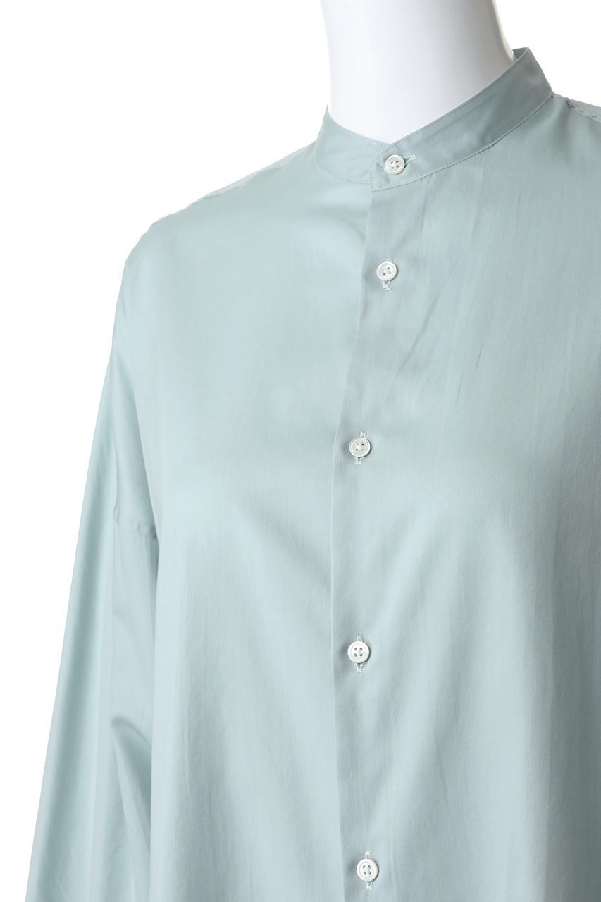 【グラフペーパー/Graphpaper】のSilicon Poplin Deep Slit Band Collar Shirt 人気、トレンドファッション・服の通販 founy(ファニー) ファッション Fashion レディースファッション Fashion for Women トップス・カットソー Cut & Sew Tops シャツ・ブラウス・オフィスカジュアル Elegant Blouses & Button-Ups なめらか Smooth, Silky Texture シルク Silk, 100% Silk スリット Slit, Slit Detail スリーブ Sleeve, Long Sleeve / Short Sleeve バランス Balance, Style Balance ロング Long, Long-Length エレガント 上品 Elegant other-5|ID: prp329100004918683 ipo3291000000036894213