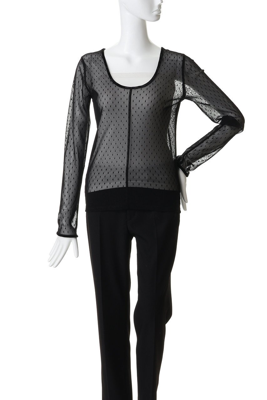 【ガリャルダガランテ/GALLARDAGALANTE】の2wayチュールプルオーバー 人気、トレンドファッション・服の通販 founy(ファニー) 　ファッション　Fashion　レディースファッション　Fashion for Women　トップス・カットソー　Cut & Sew Tops　シャツ・ブラウス・オフィスカジュアル　Elegant Blouses & Button-Ups　ロングTシャツ・Tシャツ　Longline T-Shirts & Tees　カジュアルプルオーバー・ニットトップス　Pullovers & Knit Tops / Casual Pullovers　カットソー・ベーシックTシャツ　Cut-and-Sewn Tops / Stretch Tees & Basics　インナー　Innerwear　サロペット　Overalls, Salopette　シアー　Sheer, See-Through　ジャケット　Jacket, Outerwear　スリーブ　Sleeve, Long Sleeve / Short Sleeve　チュール　Tulip, Tulip Motif　ドット　Polka Dot, Dot Pattern　フェミニン　Feminine, Girly　ロング　Long, Long-Length　other-6|ID: prp329100004918694 ipo3291000000036894375