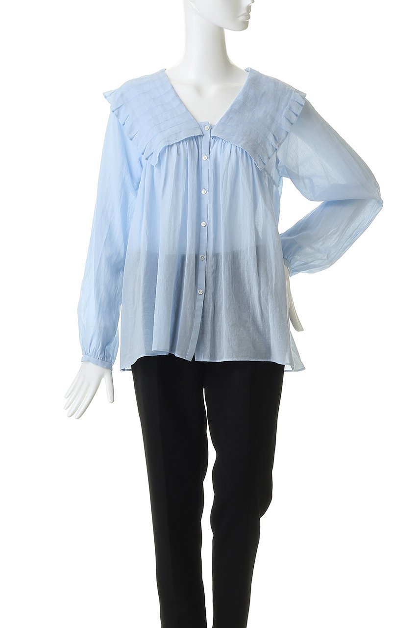 【マルティニーク/martinique】のコンパクトタイプライタータックブラウス 人気、トレンドファッション・服の通販 founy(ファニー) 　ファッション　Fashion　レディースファッション　Fashion for Women　トップス・カットソー　Cut & Sew Tops　シャツ・ブラウス・オフィスカジュアル　Elegant Blouses & Button-Ups　ギャザー　Gathered, Ruffled　シアー　Sheer, See-Through　シンプル　Simple, Minimal　スリーブ　Sleeve, Long Sleeve / Short Sleeve　フェミニン　Feminine, Girly　フリル　Frill, Ruffle　ロング　Long, Long-Length　再入荷　Restock / Back in Stock　other-2|ID: prp329100004918698 ipo3291000000036894408