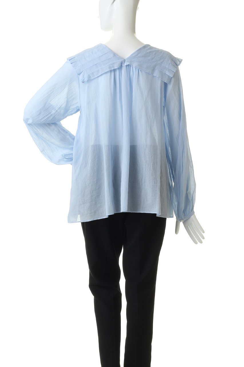 【マルティニーク/martinique】のコンパクトタイプライタータックブラウス 人気、トレンドファッション・服の通販 founy(ファニー) 　ファッション　Fashion　レディースファッション　Fashion for Women　トップス・カットソー　Cut & Sew Tops　シャツ・ブラウス・オフィスカジュアル　Elegant Blouses & Button-Ups　ギャザー　Gathered, Ruffled　シアー　Sheer, See-Through　シンプル　Simple, Minimal　スリーブ　Sleeve, Long Sleeve / Short Sleeve　フェミニン　Feminine, Girly　フリル　Frill, Ruffle　ロング　Long, Long-Length　再入荷　Restock / Back in Stock　other-4|ID: prp329100004918698 ipo3291000000036894410