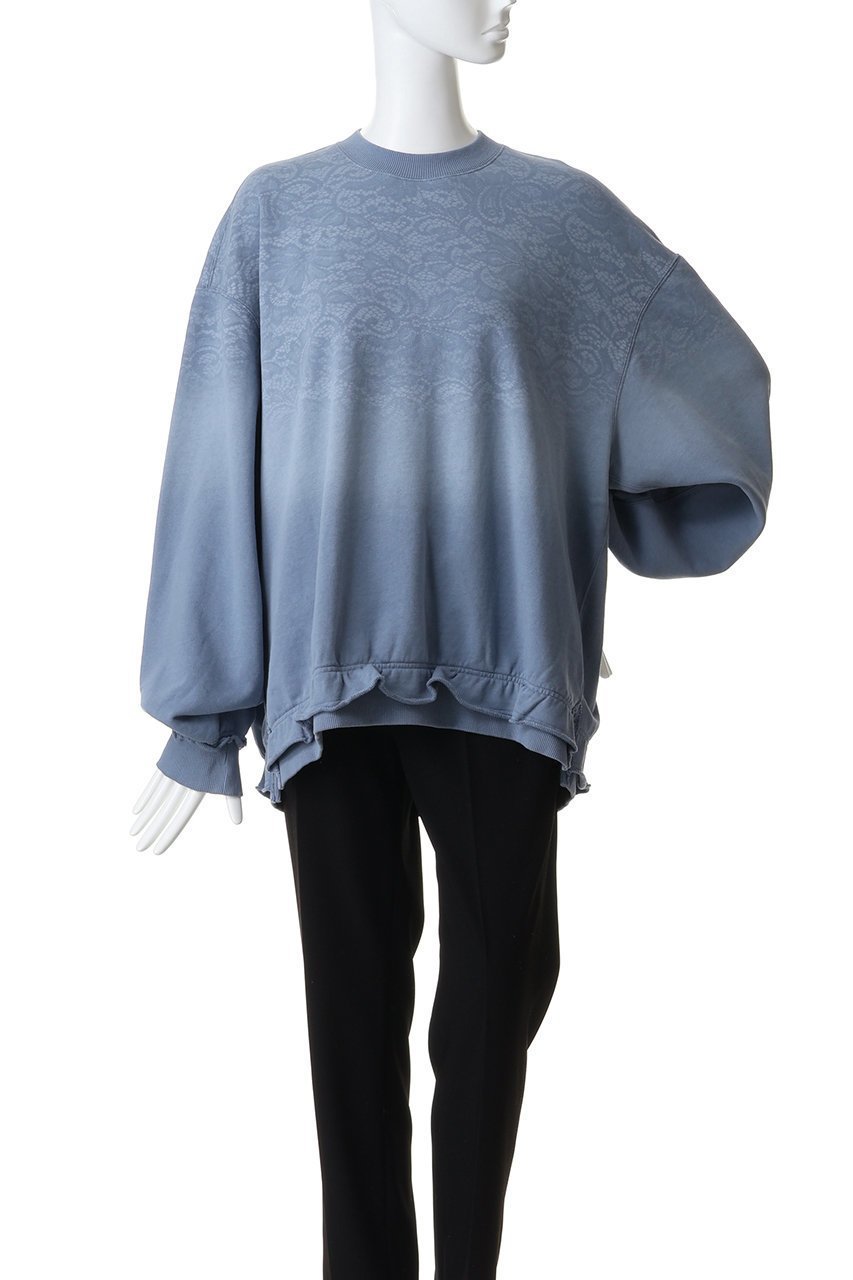 【メゾンスペシャル/MAISON SPECIAL】の【UNISEX】レーススプレーダイ クルーネックPO 人気、トレンドファッション・服の通販 founy(ファニー) 　ファッション　Fashion　レディースファッション　Fashion for Women　トップス・カットソー　Cut & Sew Tops　シャツ・ブラウス・オフィスカジュアル　Elegant Blouses & Button-Ups　レディースパーカー・カジュアルフーディー　Casual Hoodies & Sweatshirts　ロングTシャツ・Tシャツ　Longline T-Shirts & Tees　スウェット・クルーネックトップス　Sweatshirts & Crewnecks / Relaxed Fit Sweat Tops　カットソー・ベーシックTシャツ　Cut-and-Sewn Tops / Stretch Tees & Basics　ユニセックス　Unisex, Genderless　グラデーション　Gradient, Ombre　ショルダー　Shoulder, Shoulder Strap　スリット　Slit, Slit Detail　ドロップ　Drop Shoulder, Dropped Style　レース　Lace, Lace Fabric　無地　Plain, Solid Color　other-2|ID: prp329100004918703 ipo3291000000036894463