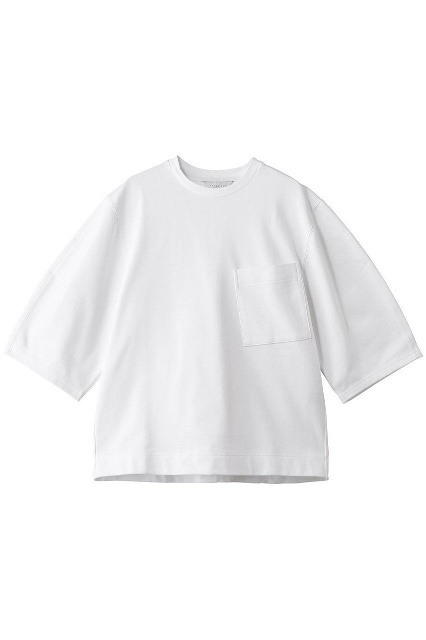 【フォルフォルモ/FORFORMO】のRound Sleeve Sweat T-shirt 人気、トレンドファッション・服の通販 founy(ファニー) 　ファッション　Fashion　レディースファッション　Fashion for Women　トップス・カットソー　Cut & Sew Tops　シャツ・ブラウス・オフィスカジュアル　Elegant Blouses & Button-Ups　レディースパーカー・カジュアルフーディー　Casual Hoodies & Sweatshirts　ロングTシャツ・Tシャツ　Longline T-Shirts & Tees　スウェット・クルーネックトップス　Sweatshirts & Crewnecks / Relaxed Fit Sweat Tops　カットソー・ベーシックTシャツ　Cut-and-Sewn Tops / Stretch Tees & Basics　ショート　Short, Short Length　シンプル　Simple, Minimal　スウェット / スエット　Sweatshirt, Sweatwear　スリーブ　Sleeve, Long Sleeve / Short Sleeve　 other-1|ID: prp329100004918707 ipo3291000000036894555
