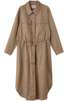 【ミディウミソリッド/MIDIUMISOLID】のワークシャツワンピース 人気、トレンドファッション・服の通販 founy(ファニー) ファッション Fashion レディースファッション Fashion for Women ワンピース Dresses シャツワンピース / 1枚で着映えコーデ Shirt Dresses チュニック Tunic Tops & Dresses スタンド Stand Collar, Upright Stand チュニック Tunic, Long Top ツイル Twist, Twisted Detail ロング Long, Long-Length ワッシャー Washer, Crinkled Finish thumbnail beige|ID: prp329100004918754 ipo3291000000036895788