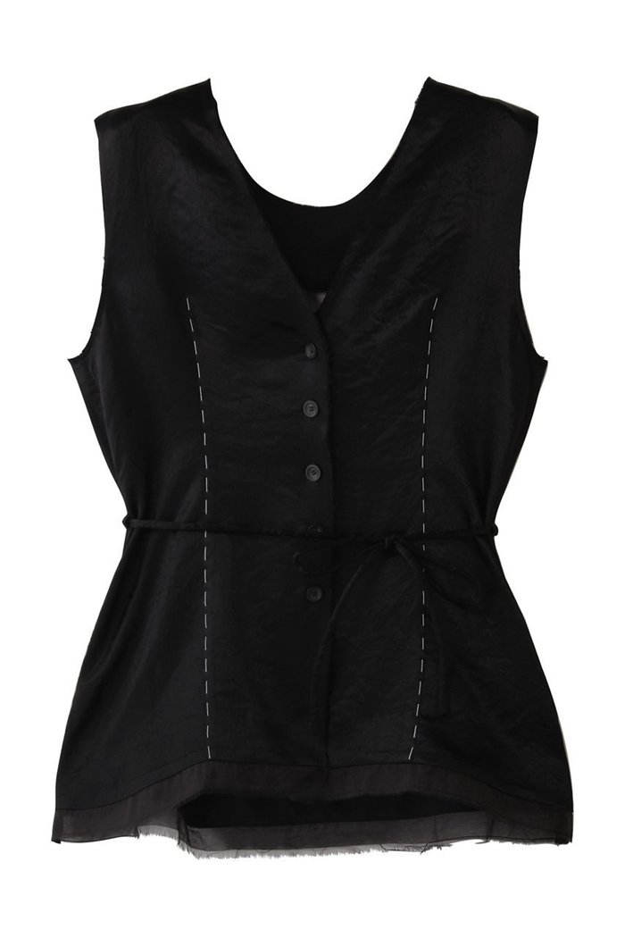 【プランク プロジェクト/PRANK PROJECT】のサテン2WAYトップ インテリア・キッズ・メンズ・レディースファッション・服の通販 founy(ファニー) https://founy.com/ ファッション Fashion レディースファッション Fashion for Women トップス・カットソー Cut & Sew Tops キャミソール&ノースリーブ Camisoles & Sleeveless Tops シャツ・ブラウス・オフィスカジュアル Elegant Blouses & Button-Ups サテン Satin, Glossy Fabric シェイプ Shape, Slim Fit ノースリーブ Sleeveless, No-Sleeve リボン Ribbon, Bow |ID: prp329100004918756 ipo3291000000036895802