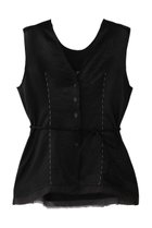 【プランク プロジェクト/PRANK PROJECT】のサテン2WAYトップ 人気、トレンドファッション・服の通販 founy(ファニー) ファッション Fashion レディースファッション Fashion for Women トップス・カットソー Cut & Sew Tops キャミソール&ノースリーブ Camisoles & Sleeveless Tops シャツ・ブラウス・オフィスカジュアル Elegant Blouses & Button-Ups サテン Satin, Glossy Fabric シェイプ Shape, Slim Fit ノースリーブ Sleeveless, No-Sleeve リボン Ribbon, Bow thumbnail BLK(ブラック)|ID: prp329100004918756 ipo3291000000036895803