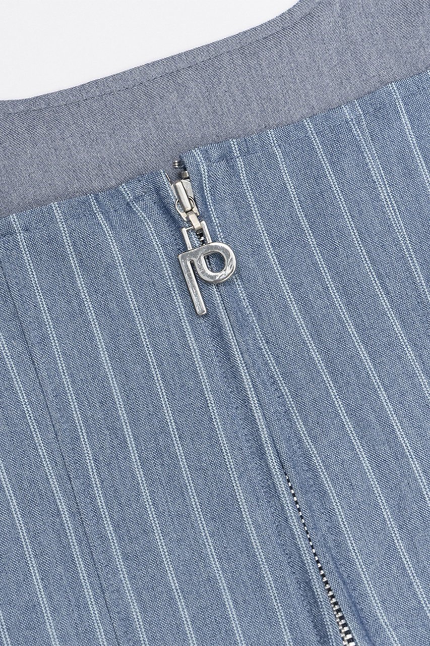 【プランク プロジェクト/PRANK PROJECT】のフラワーチョーカーストライプホルタートップス / Flower Choker Striped Halter Top 人気、トレンドファッション・服の通販 founy(ファニー) ファッション Fashion レディースファッション Fashion for Women トップス・カットソー Cut & Sew Tops キャミソール&ノースリーブ Camisoles & Sleeveless Tops シャツ・ブラウス・オフィスカジュアル Elegant Blouses & Button-Ups スクエア Square, Square Shape ストライプ Stripe, Striped Pattern ストレート Straight, Straight Cut セットアップ Set-Up, Coordinated Outfit デニム Denim, Jeans Material ノースリーブ Sleeveless, No-Sleeve 夏 Summer other-5|ID: prp329100004918757 ipo3291000000036895825