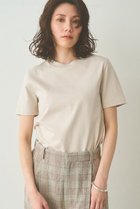 【ウィムガゼット/Whim Gazette】のスビンコットンTシャツ 人気、トレンドファッション・服の通販 founy(ファニー) ファッション Fashion レディースファッション Fashion for Women トップス・カットソー Cut & Sew Tops シャツ・ブラウス・オフィスカジュアル Elegant Blouses & Button-Ups ロングTシャツ・Tシャツ Longline T-Shirts & Tees カットソー・ベーシックTシャツ Cut-and-Sewn Tops / Stretch Tees & Basics インナー Innerwear コンパクト Compact, Small Size ショート Short, Short Length シンプル Simple, Minimal ジャケット Jacket, Outerwear スリーブ Sleeve, Long Sleeve / Short Sleeve エレガント 上品 Elegant 半袖 Short Sleeve, Half Sleeve thumbnail ベージュ|ID: prp329100004918758 ipo3291000000036895888