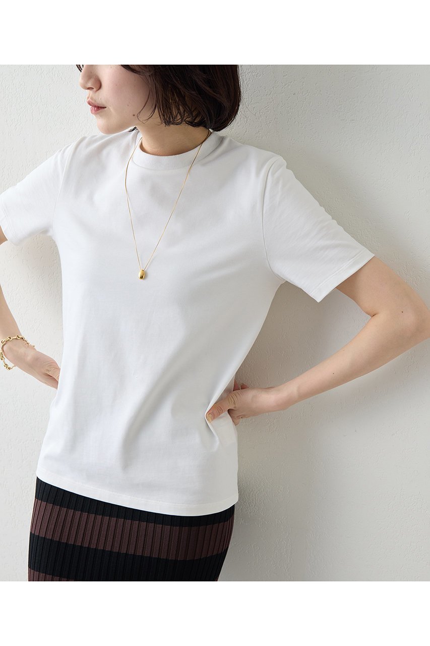 【ウィムガゼット/Whim Gazette】のスビンコットンTシャツ 人気、トレンドファッション・服の通販 founy(ファニー) ファッション Fashion レディースファッション Fashion for Women トップス・カットソー Cut & Sew Tops シャツ・ブラウス・オフィスカジュアル Elegant Blouses & Button-Ups ロングTシャツ・Tシャツ Longline T-Shirts & Tees カットソー・ベーシックTシャツ Cut-and-Sewn Tops / Stretch Tees & Basics インナー Innerwear コンパクト Compact, Small Size ショート Short, Short Length シンプル Simple, Minimal ジャケット Jacket, Outerwear スリーブ Sleeve, Long Sleeve / Short Sleeve エレガント 上品 Elegant 半袖 Short Sleeve, Half Sleeve other-6|ID: prp329100004918758 ipo3291000000036895893