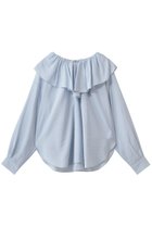 【ティアラ/Tiara】のフリルギャザーブラウス サックス|ID: prp329100004918760 ipo3291000000036895960