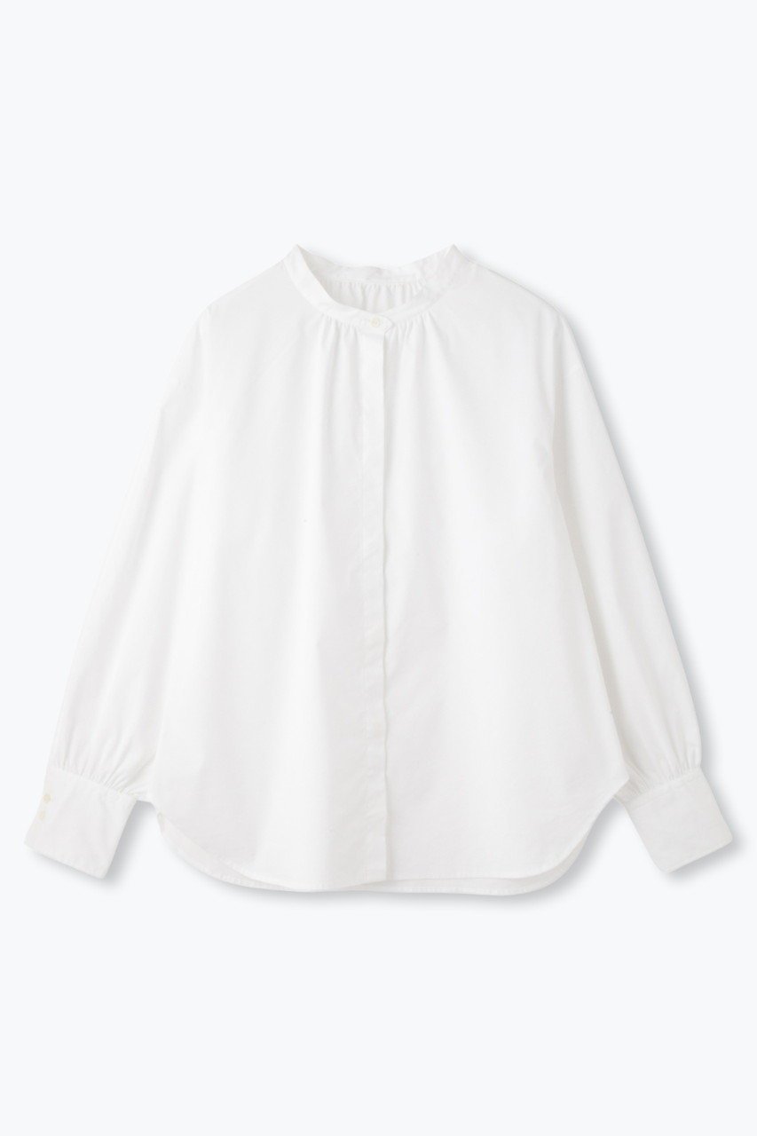 【レリル/lelill】の「ピマソロ」スプリッドブラウス インテリア・キッズ・メンズ・レディースファッション・服の通販 founy(ファニー) 　ファッション　Fashion　レディースファッション　Fashion for Women　トップス・カットソー　Cut & Sew Tops　シャツ・ブラウス・オフィスカジュアル　Elegant Blouses & Button-Ups　エレガント 上品　Elegant　カフス　Cuff Design　ギャザー　Gathered, Ruffled　ストライプ　Stripe, Striped Pattern　スリーブ　Sleeve, Long Sleeve / Short Sleeve　定番　Standard, Basic Item　ファブリック　Fabric, Textile　フェミニン　Feminine, Girly　ベーシック　Basic, Essential　ロング　Long, Long-Length　新作・新入荷　New Arrivals / New In　オフホワイト|ID: prp329100004918761 ipo3291000000036895977