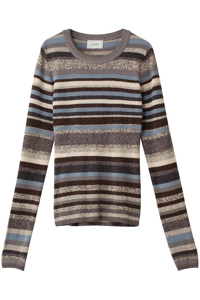 【クラネ/CLANE】のMOLE MIX BORDER KNIT TOPS ニット インテリア・キッズ・メンズ・レディースファッション・服の通販 founy(ファニー) https://founy.com/ ファッション Fashion レディースファッション Fashion for Women トップス・カットソー Cut & Sew Tops ニット Knit Tops & Sweaters カジュアルプルオーバー・ニットトップス Pullovers & Knit Tops / Casual Pullovers おすすめ Recommended / Our Picks インナー Innerwear コンパクト Compact, Small Size ジャケット Jacket, Outerwear ボーダー Border, Stripe ミックス Mix, Mixed Style 今季 This Season, Current Season A/W・秋冬 Autumn/Winter |ID: prp329100004918775 ipo3291000000036896335