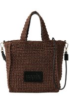 【ランバン オン ブルー/LANVIN en Bleu】のメタリック編み込みトートバッグ 人気、トレンドファッション・服の通販 founy(ファニー) ファッション Fashion レディースファッション Fashion for Women バッグ Bags スマート Smart, Elegant フェイクレザー Faux Leather, PU Leather ポケット Pocket, Pocket Detail メタリック Metallic, Shiny Finish 手編み Hand-Knitted, Handmade Knit 財布 Wallet, Purse thumbnail ブラウン|ID: prp329100004918798 ipo3291000000036896886