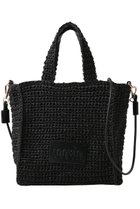 【ランバン オン ブルー/LANVIN en Bleu】のメタリック編み込みトートバッグ 人気、トレンドファッション・服の通販 founy(ファニー) ファッション Fashion レディースファッション Fashion for Women バッグ Bags スマート Smart, Elegant フェイクレザー Faux Leather, PU Leather ポケット Pocket, Pocket Detail メタリック Metallic, Shiny Finish 手編み Hand-Knitted, Handmade Knit 財布 Wallet, Purse thumbnail ブラック|ID: prp329100004918798 ipo3291000000036896887