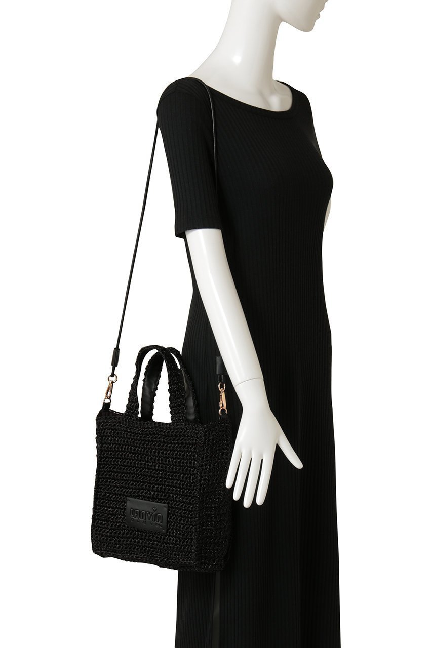 【ランバン オン ブルー/LANVIN en Bleu】のメタリック編み込みトートバッグ 人気、トレンドファッション・服の通販 founy(ファニー) 　ファッション　Fashion　レディースファッション　Fashion for Women　バッグ　Bags　スマート　Smart, Elegant　フェイクレザー　Faux Leather, PU Leather　ポケット　Pocket, Pocket Detail　メタリック　Metallic, Shiny Finish　手編み　Hand-Knitted, Handmade Knit　財布　Wallet, Purse　other-2|ID: prp329100004918798 ipo3291000000036896888