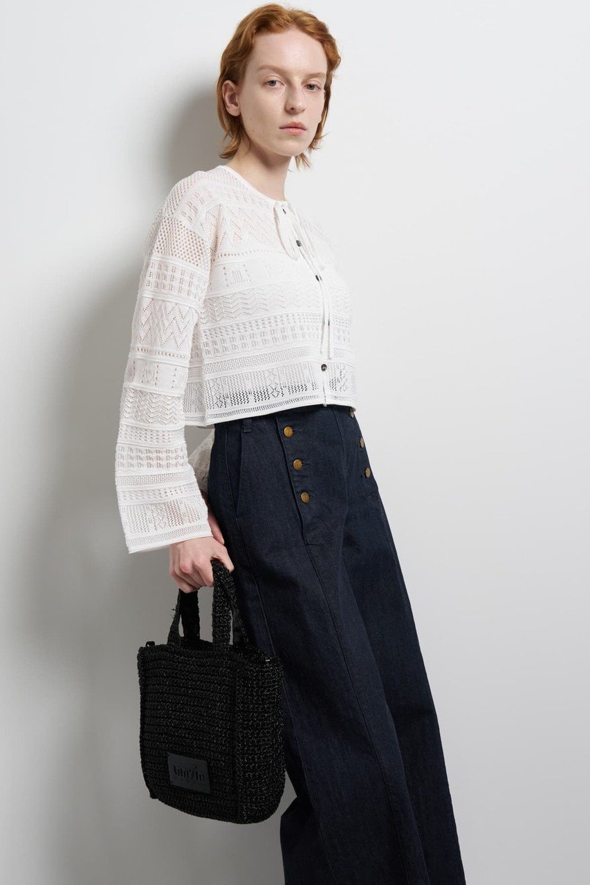 【ランバン オン ブルー/LANVIN en Bleu】のメタリック編み込みトートバッグ 人気、トレンドファッション・服の通販 founy(ファニー) 　ファッション　Fashion　レディースファッション　Fashion for Women　バッグ　Bags　スマート　Smart, Elegant　フェイクレザー　Faux Leather, PU Leather　ポケット　Pocket, Pocket Detail　メタリック　Metallic, Shiny Finish　手編み　Hand-Knitted, Handmade Knit　財布　Wallet, Purse　other-7|ID: prp329100004918798 ipo3291000000036896893