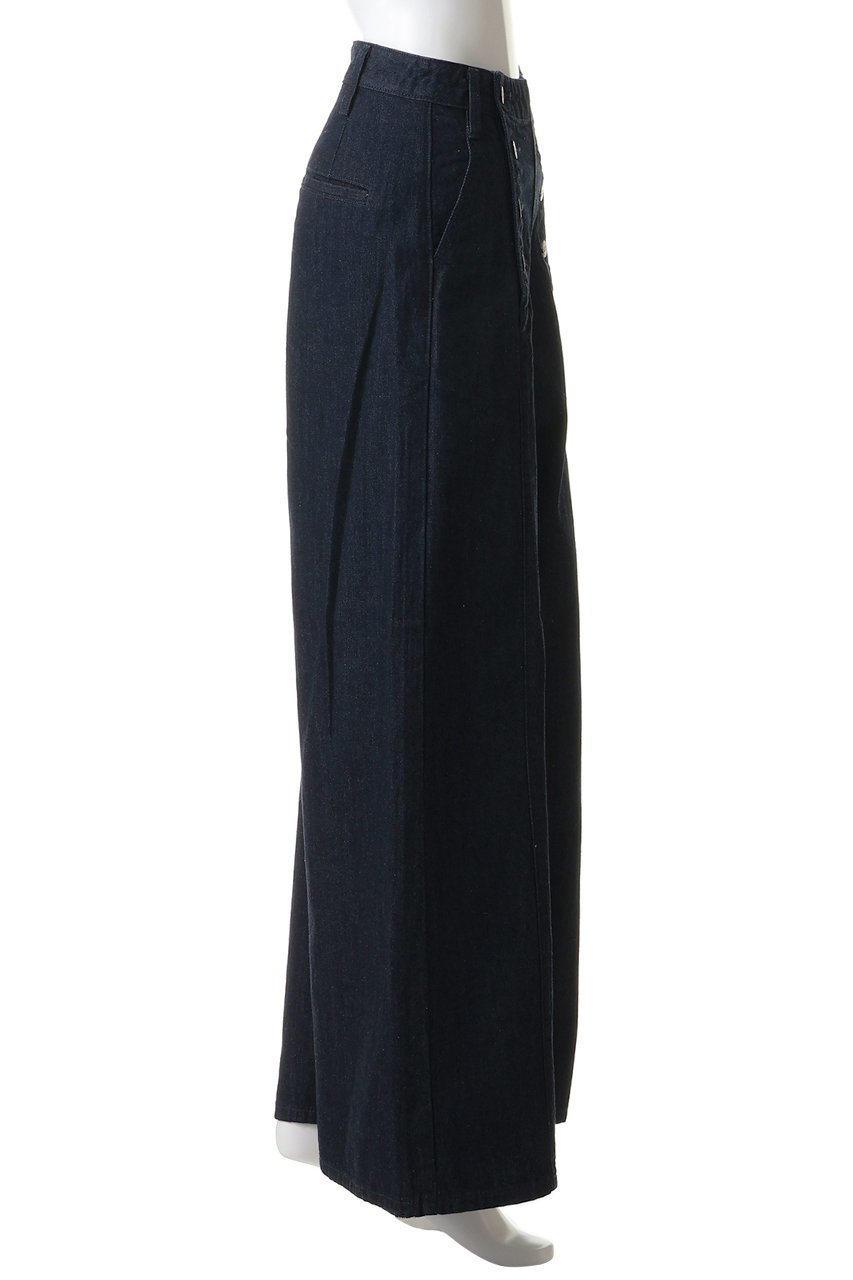 【ランバン オン ブルー/LANVIN en Bleu】のLee×LANVIN en Bleuデニムマリンパンツ 人気、トレンドファッション・服の通販 founy(ファニー) 　ファッション　Fashion　レディースファッション　Fashion for Women　パンツ　Pants & Trousers　アンティーク　Antique-Inspired　デニム　Denim, Jeans Material　ファブリック　Fabric, Textile　フロント　Front, Front Design　ブリーチ　Bleach, Washed Finish　ワイド　Wide, Wide Fit　ワーク　Workwear, Utility Style　エレガント 上品　Elegant　other-3|ID: prp329100004918800 ipo3291000000036896909