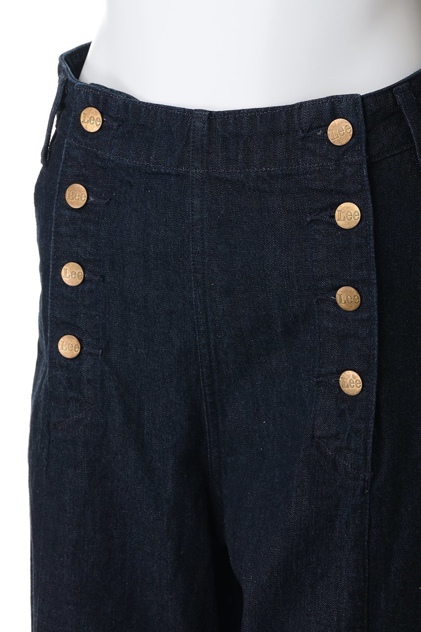 【ランバン オン ブルー/LANVIN en Bleu】のLee×LANVIN en Bleuデニムマリンパンツ 人気、トレンドファッション・服の通販 founy(ファニー) 　ファッション　Fashion　レディースファッション　Fashion for Women　パンツ　Pants & Trousers　アンティーク　Antique-Inspired　デニム　Denim, Jeans Material　ファブリック　Fabric, Textile　フロント　Front, Front Design　ブリーチ　Bleach, Washed Finish　ワイド　Wide, Wide Fit　ワーク　Workwear, Utility Style　エレガント 上品　Elegant　other-5|ID: prp329100004918800 ipo3291000000036896911