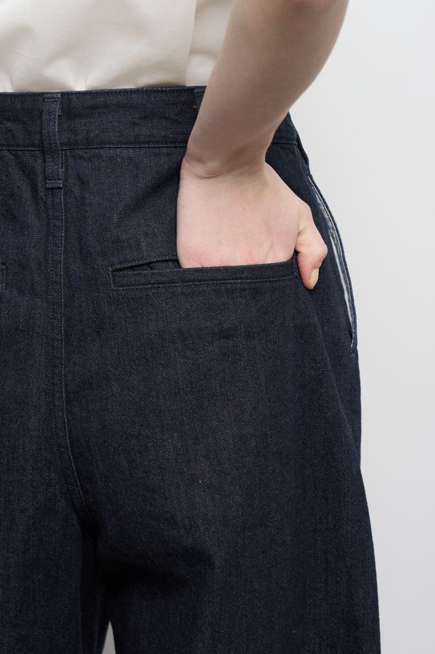 【ランバン オン ブルー/LANVIN en Bleu】のLee×LANVIN en Bleuデニムマリンパンツ 人気、トレンドファッション・服の通販 founy(ファニー) 　ファッション　Fashion　レディースファッション　Fashion for Women　パンツ　Pants & Trousers　アンティーク　Antique-Inspired　デニム　Denim, Jeans Material　ファブリック　Fabric, Textile　フロント　Front, Front Design　ブリーチ　Bleach, Washed Finish　ワイド　Wide, Wide Fit　ワーク　Workwear, Utility Style　エレガント 上品　Elegant　other-6|ID: prp329100004918800 ipo3291000000036896912