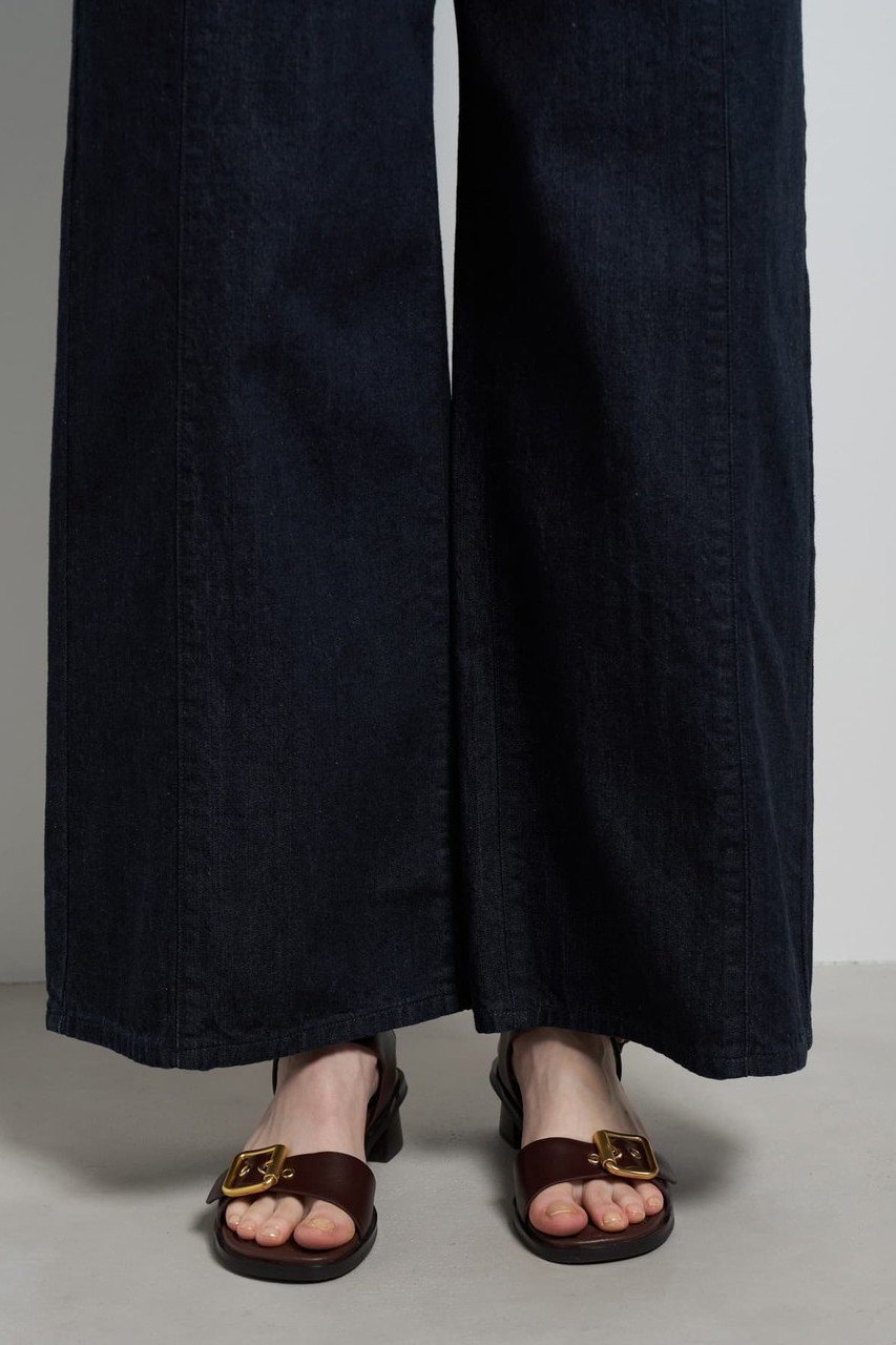 【ランバン オン ブルー/LANVIN en Bleu】のLee×LANVIN en Bleuデニムマリンパンツ 人気、トレンドファッション・服の通販 founy(ファニー) 　ファッション　Fashion　レディースファッション　Fashion for Women　パンツ　Pants & Trousers　アンティーク　Antique-Inspired　デニム　Denim, Jeans Material　ファブリック　Fabric, Textile　フロント　Front, Front Design　ブリーチ　Bleach, Washed Finish　ワイド　Wide, Wide Fit　ワーク　Workwear, Utility Style　エレガント 上品　Elegant　other-7|ID: prp329100004918800 ipo3291000000036896913