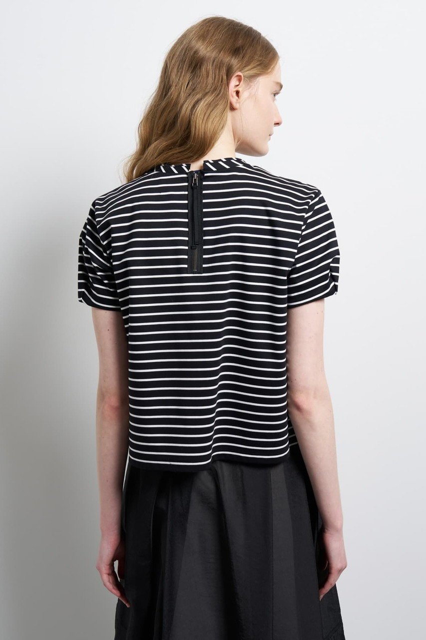 【ランバン オン ブルー/LANVIN en Bleu】のタックスリーブカットソー 人気、トレンドファッション・服の通販 founy(ファニー) ファッション Fashion レディースファッション Fashion for Women トップス・カットソー Cut & Sew Tops シャツ・ブラウス・オフィスカジュアル Elegant Blouses & Button-Ups ロングTシャツ・Tシャツ Longline T-Shirts & Tees カットソー・ベーシックTシャツ Cut-and-Sewn Tops / Stretch Tees & Basics ショート Short, Short Length シルケット Silket, Silky Cotton スリーブ Sleeve, Long Sleeve / Short Sleeve ファブリック Fabric, Textile フォルム Silhouette, Form ボーダー Border, Stripe 定番 Standard, Basic Item ビジネス 仕事 通勤 Business / Work / Commuting other-3|ID: prp329100004918801 ipo3291000000036896921