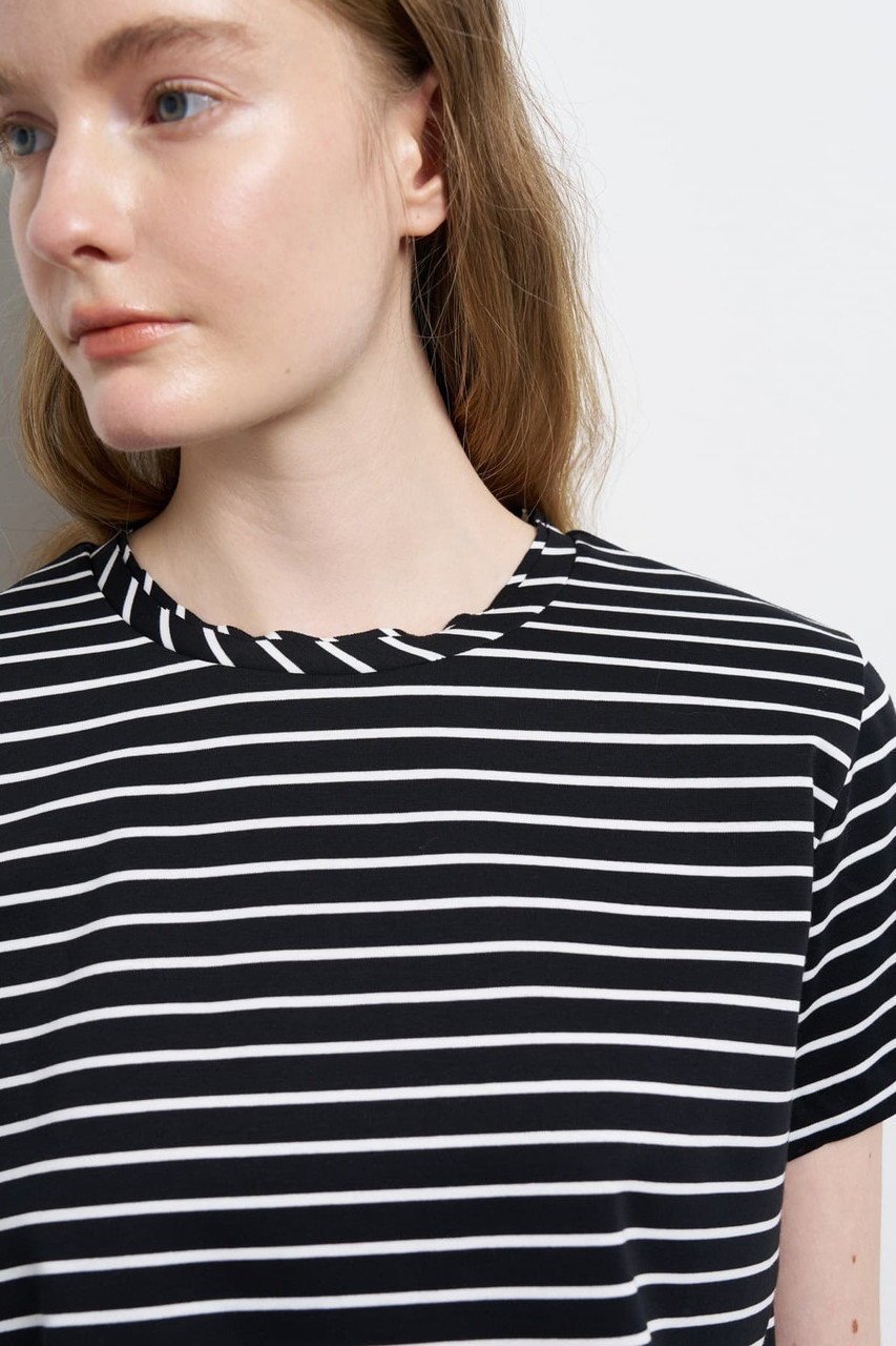 【ランバン オン ブルー/LANVIN en Bleu】のタックスリーブカットソー 人気、トレンドファッション・服の通販 founy(ファニー) ファッション Fashion レディースファッション Fashion for Women トップス・カットソー Cut & Sew Tops シャツ・ブラウス・オフィスカジュアル Elegant Blouses & Button-Ups ロングTシャツ・Tシャツ Longline T-Shirts & Tees カットソー・ベーシックTシャツ Cut-and-Sewn Tops / Stretch Tees & Basics ショート Short, Short Length シルケット Silket, Silky Cotton スリーブ Sleeve, Long Sleeve / Short Sleeve ファブリック Fabric, Textile フォルム Silhouette, Form ボーダー Border, Stripe 定番 Standard, Basic Item ビジネス 仕事 通勤 Business / Work / Commuting other-4|ID: prp329100004918801 ipo3291000000036896922